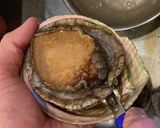 鮑ステーキ☆海老と野菜のコンソメジュレ添作り方1写真