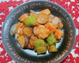 ☆夏野菜と豚バラ団子の甘酢あん炒め☆作り方6写真