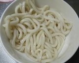 レンジで簡単！茹でうどん作り方1写真