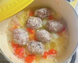 イワシ団子のトマトスープ作り方15写真
