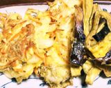 簡単 しらす干し入りと茄子の かき揚げ作り方5写真