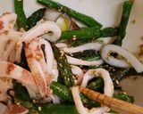 アスパラとイカの塩昆布和え作り方4写真