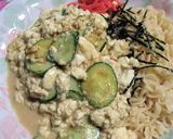 豆腐と胡瓜のせ、冷やしサッポロ一番作り方5写真