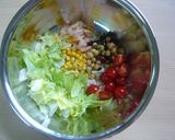 えびと豆の玄米ライスサラダ作り方5写真