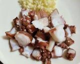 たこ飯とたこのガーリック炒め作り方7写真