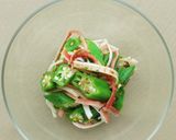 夏野菜のおかず。オクラとカニカマの和え物作り方4写真