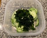 【簡単作り置き】きゅうりとわかめの酢の物作り方3写真