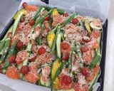 パーティー映え★鮭と夏野菜のオーブン焼き作り方3写真