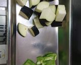 簡単！なすとピーマンの肉味噌そうめん作り方1写真