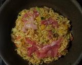 カップ麺が、お好み焼き作り方6写真
