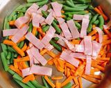 サンド豆と人参のカレー炒め作り方2写真