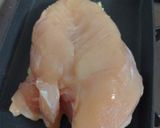 小ネタ・胸肉の鶏皮スパッと切る作り方1写真