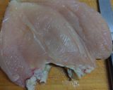 小ネタ・胸肉の鶏皮スパッと切る作り方3写真