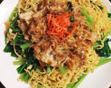 簡単☆豚肉と小松菜の和風焼きそば作り方4写真