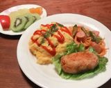 黒胡椒、ガーリック香るパパっとナポリタン作り方11写真