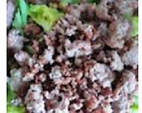 レタスの外葉のスパイスひき肉あんかけ作り方8写真