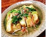 卵焼きと桜えびと三つ葉のさっと煮♪作り方5写真