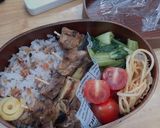 自分弁当・6月28日作り方1写真