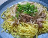 絶品☆もやしと豚肉のあんかけ焼きそば作り方4写真