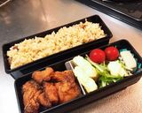 冷凍焼き飯&からあげの中華弁当作り方5写真