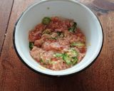業務スーパー★冷凍オクラチキンハンバーグ作り方2写真