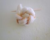 お弁当に✿ちくわの三つ編みフラワー作り方3写真