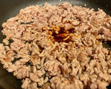 挽き肉とねぎのオイスターソース炒め作り方3写真