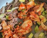 牛肉・キムチ・アボカド丼作り方4写真