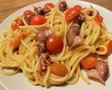 ホタルイカとトマトのパスタ作り方5写真