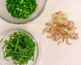【家つま】豚の焼きしゃぶ・薬味和え作り方1写真