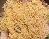 ネギと豚バラの醤油焼きそば作り方6写真