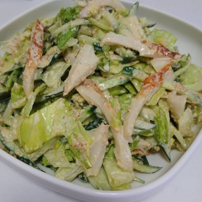 簡単！きゅうりサラミちくわのわさびサラダ by こでで 【クックパッド