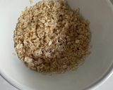 オートミール、レンジで卵とじ丼作り方1写真
