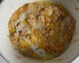 オートミール、レンジで卵とじ丼作り方4写真