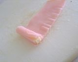 お弁当に✿ちくわの三つ編みフラワー作り方5写真