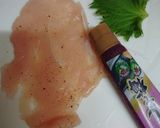 ささみの梅しそロール作り方5写真