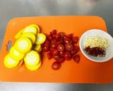 鶏肉と夏野菜のアーリオオーリオ作り方4写真