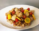 鶏肉と夏野菜のアーリオオーリオ作り方7写真