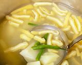 じゃがいも いんげん 油揚げの味噌汁^^作り方5写真