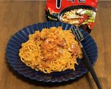 【アレンジ】ピリ辛ロゼパスタ風辛ラーメン作り方5写真