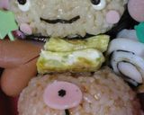 キャラ弁♬♫おさるちゃんおにぎり作り方4写真