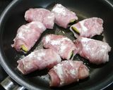 簡単！ズッキーニの肉巻オイスタ炒め作り方2写真
