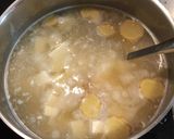 豆腐と豆苗の中華風かき玉スープ作り方2写真