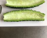 ゴーヤとニラのひき肉みそ炒め作り方1写真