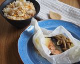 炊飯器で２品！鮭の包みと炊き込みご飯♪作り方11写真