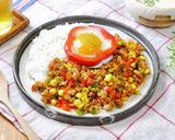 コーンとピーマンのキーマカレー作り方10写真