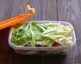 キャベツとトマトのミルフィーユチーズ蒸し作り方6写真
