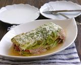 キャベツとトマトのミルフィーユチーズ蒸し作り方9写真