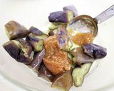 素材一品だけおかず、レンジでなす味噌作り方2写真