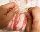 豚バラレタス巻き肉からジュワ〜作り方2写真